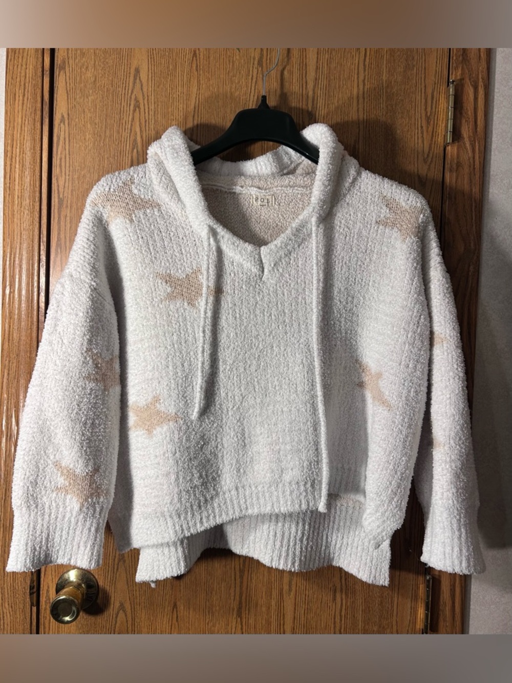 POL Crushed Velvet Ultra Soft Star Hoodie - Picture 1 of 4